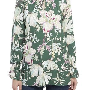 Kaari Blue Tropical Green Blouse